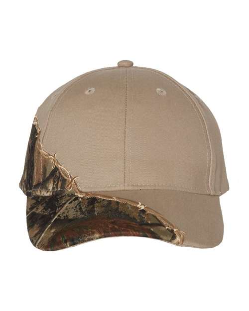 Licensed Camo with Barbed Wire Embroidery Cap | USA Decoration