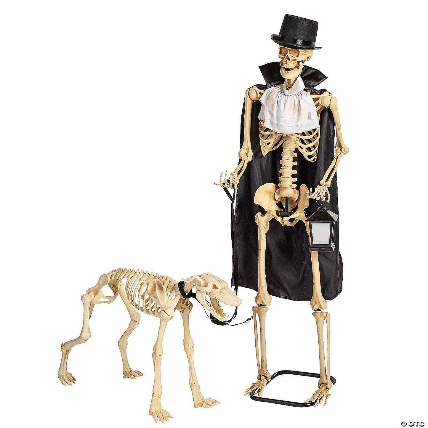 36 1/2" x 62 1/4" Animated Skeleton Dog Halloween Decorations | USA Decoration®