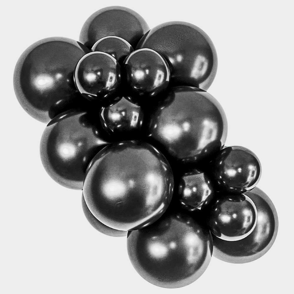Latex Balloons 5 Inch TUFTEX Effects Shadow Black