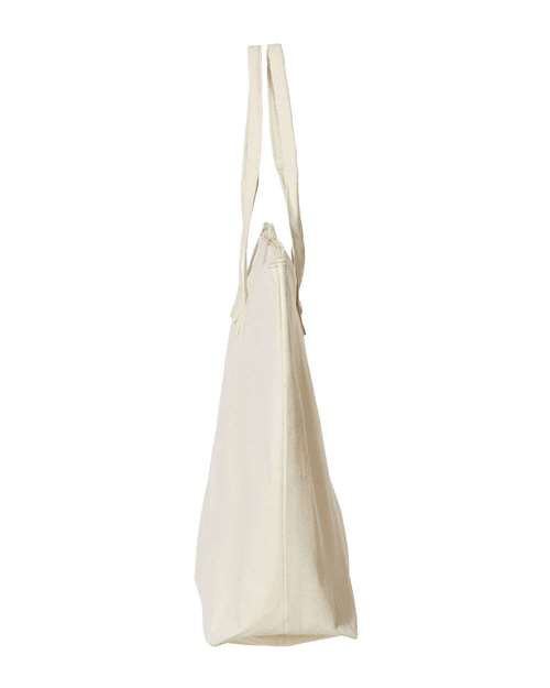 Tote with Top Zippered Closure | USA Decoration
