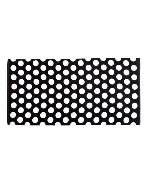 Polka Dot Velour Beach Towel | USA Decoration