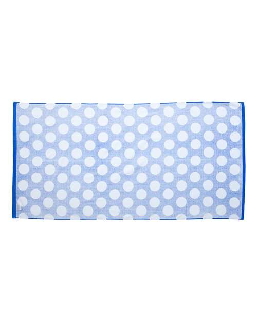 Polka Dot Velour Beach Towel | USA Decoration