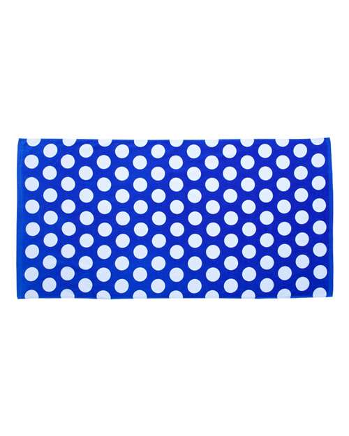 Polka Dot Velour Beach Towel | USA Decoration
