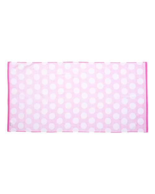 Polka Dot Velour Beach Towel | USA Decoration