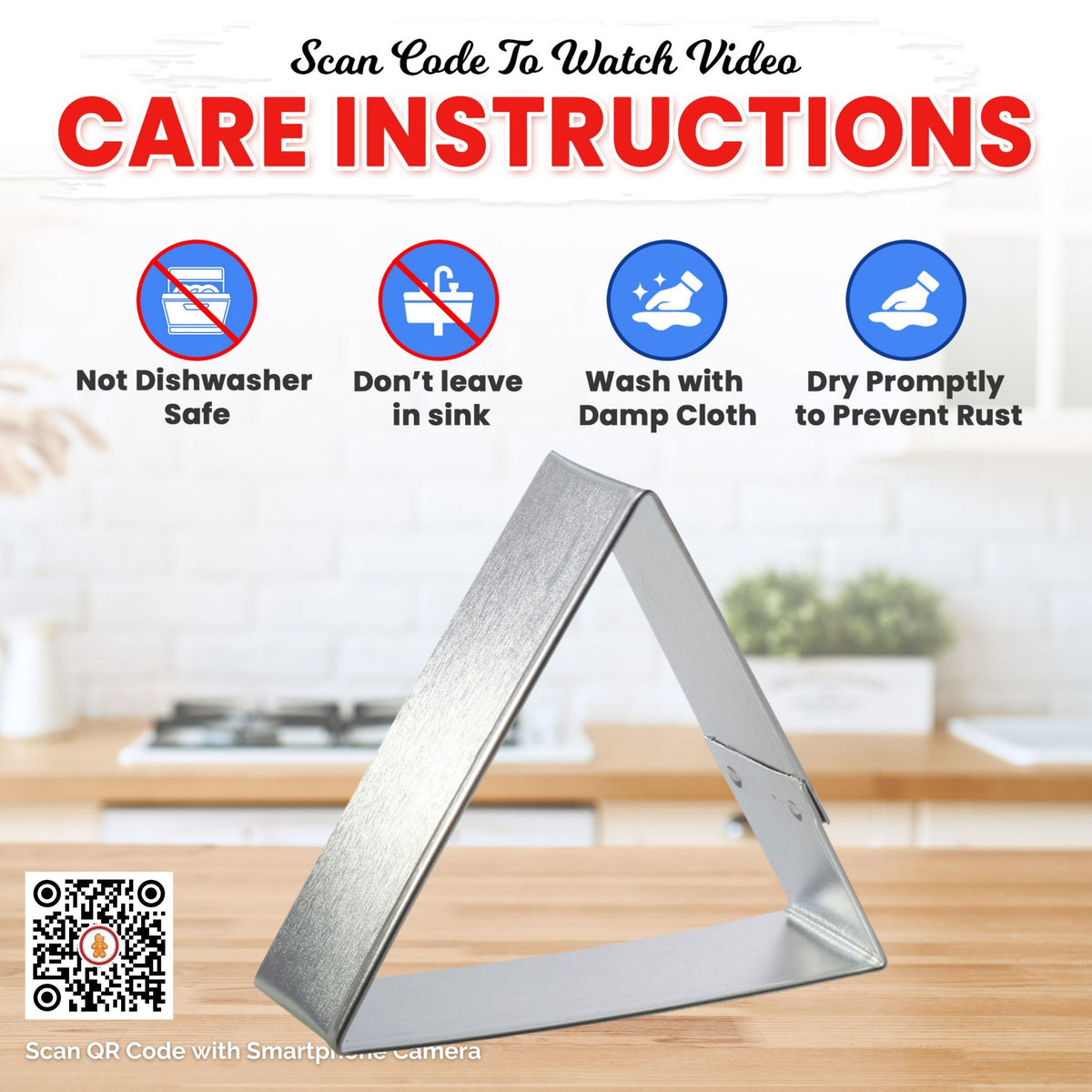 Triangle Cookie Cutter 3 in B0700