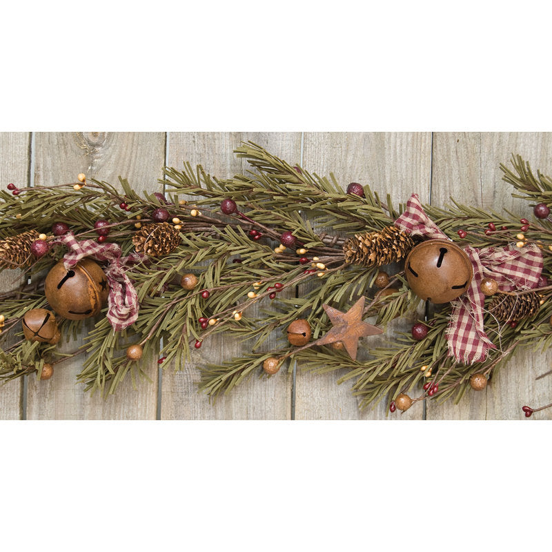 4 ft Artificial Christmas Garland framing a front doorway