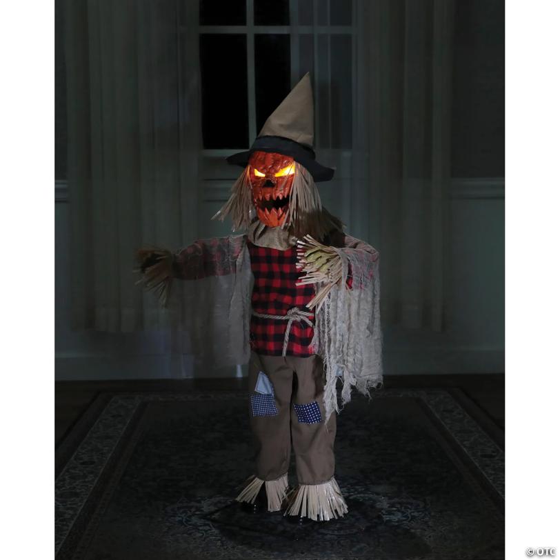 36" Twitching Scarecrow Animated Prop
