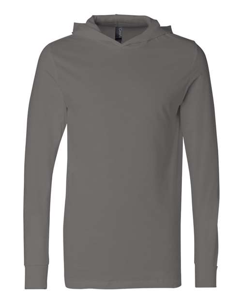 Jersey Hooded Long Sleeve Tee | USA Decoration