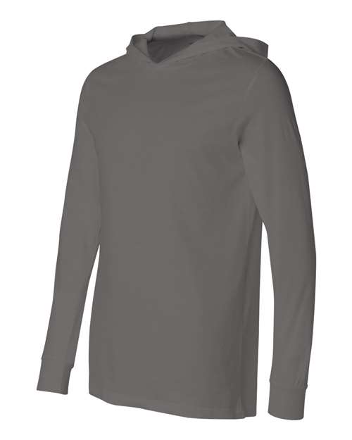 Jersey Hooded Long Sleeve Tee | USA Decoration
