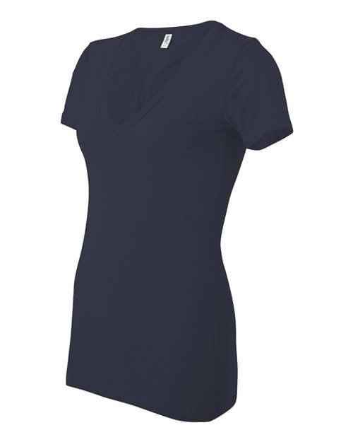 Women’s Jersey Deep V-Neck Tee | USA Decoration