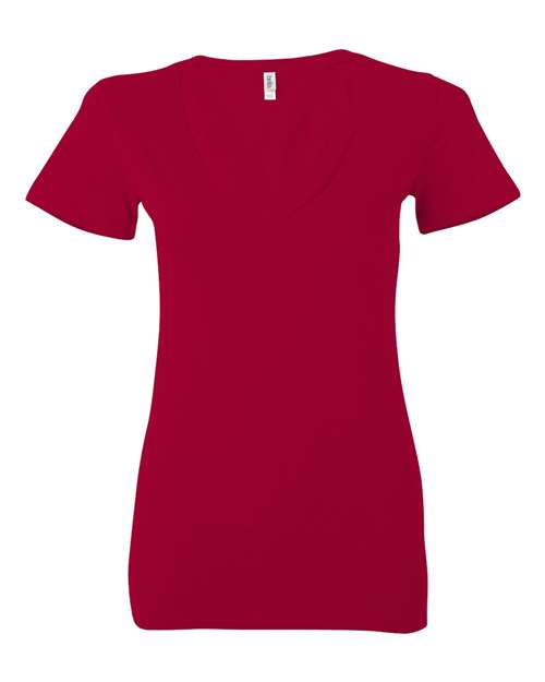 Women’s Jersey Deep V-Neck Tee | USA Decoration
