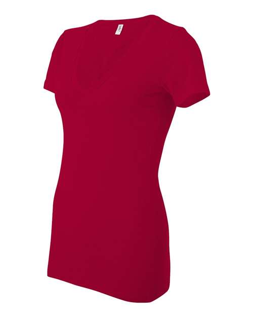 Women’s Jersey Deep V-Neck Tee | USA Decoration