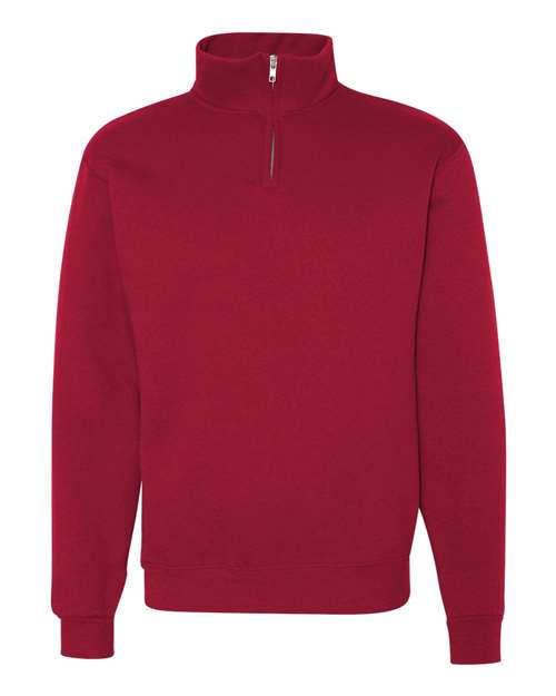 Nublend® Cadet Collar Quarter-Zip Sweatshirt | USA Decoration