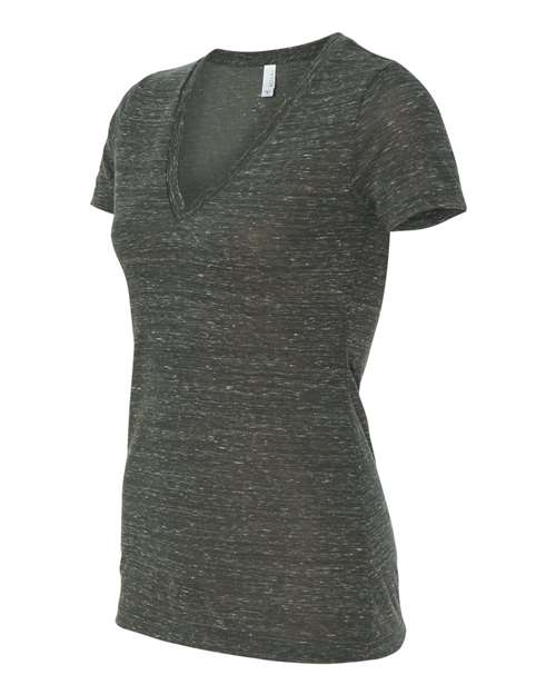 Women’s Jersey Deep V-Neck Tee | USA Decoration