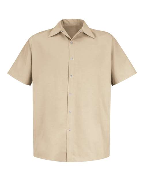 Specialized Short Sleeve Pocketless Work Shirt | USA Decoration