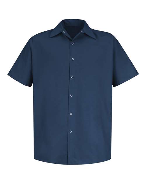 Specialized Short Sleeve Pocketless Work Shirt | USA Decoration