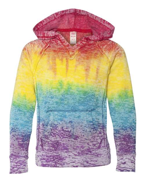 GirlsÕ Courtney Burnout V-Notch Hooded Sweatshirt | USA Decoration®