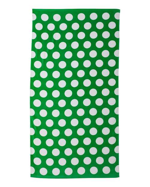 Polka Dot Velour Beach Towel | USA Decoration