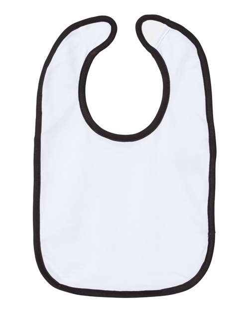 Infant Contrast Trim Premium Jersey Bib | USA Decoration