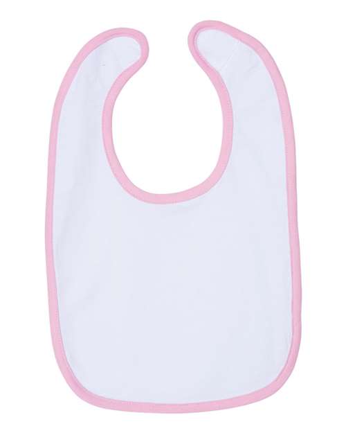 Infant Contrast Trim Premium Jersey Bib | USA Decoration