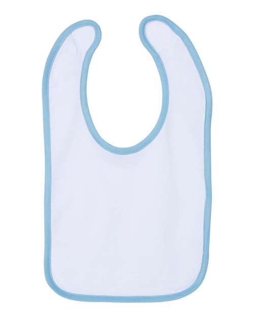 Infant Contrast Trim Premium Jersey Bib | USA Decoration
