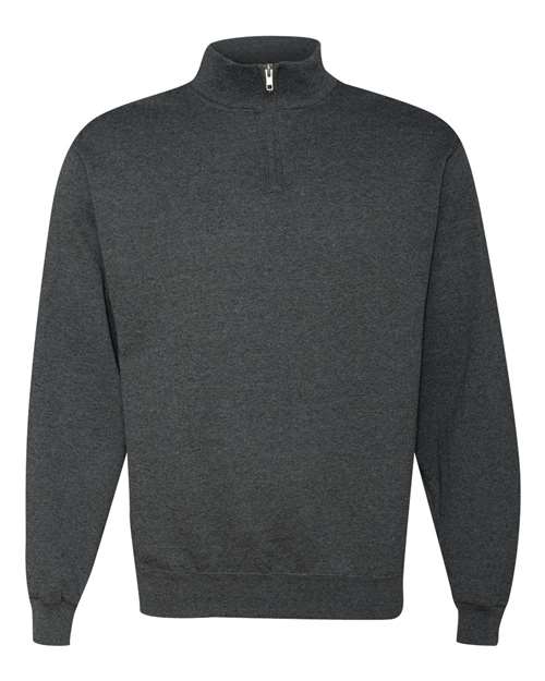 Nublend® Cadet Collar Quarter-Zip Sweatshirt | USA Decoration