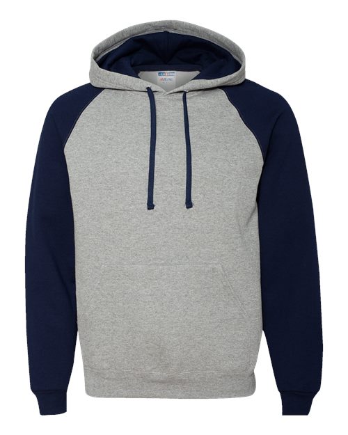 Nublend® Colorblocked Raglan Hooded Sweatshirt | USA Decoration