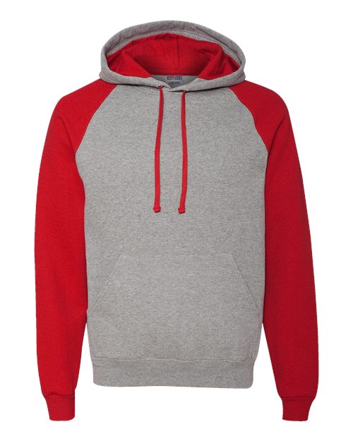 Nublend® Colorblocked Raglan Hooded Sweatshirt | USA Decoration