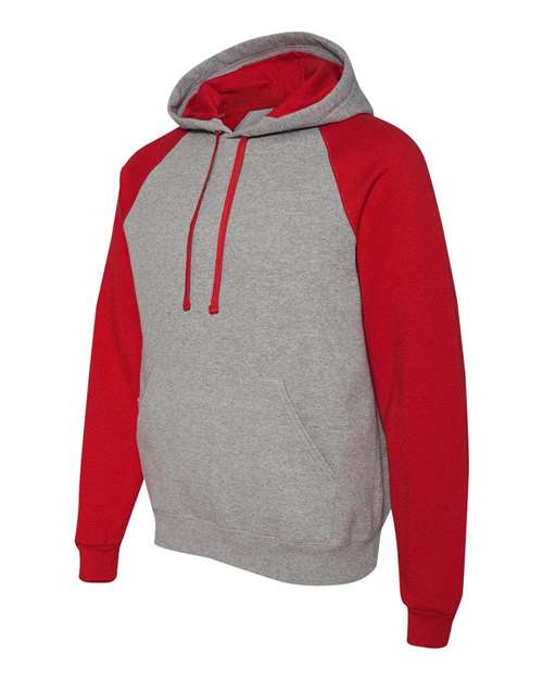 Nublend® Colorblocked Raglan Hooded Sweatshirt | USA Decoration
