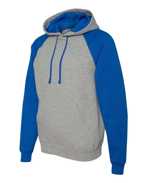 Nublend® Colorblocked Raglan Hooded Sweatshirt | USA Decoration