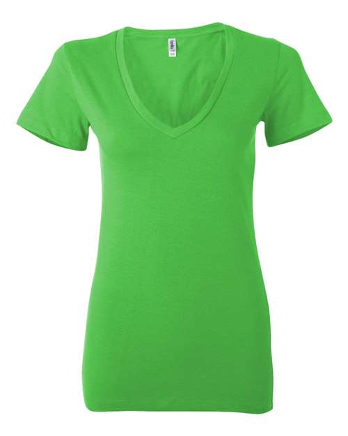 Women’s Jersey Deep V-Neck Tee | USA Decoration