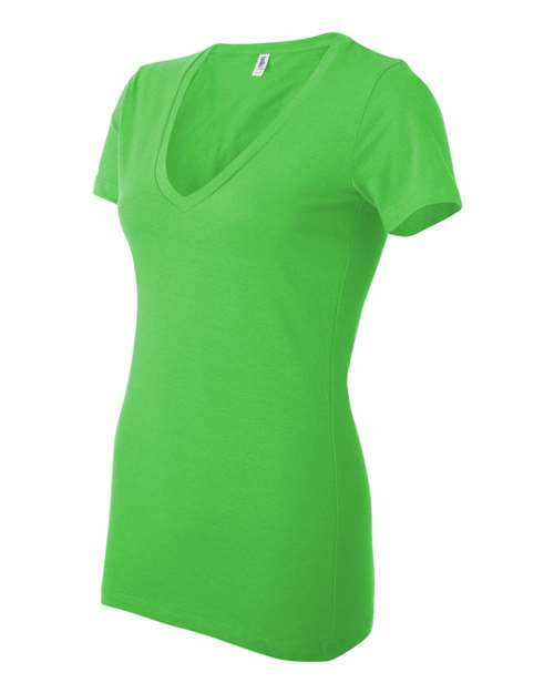 Women’s Jersey Deep V-Neck Tee | USA Decoration