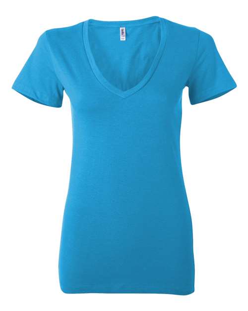 Women’s Jersey Deep V-Neck Tee | USA Decoration