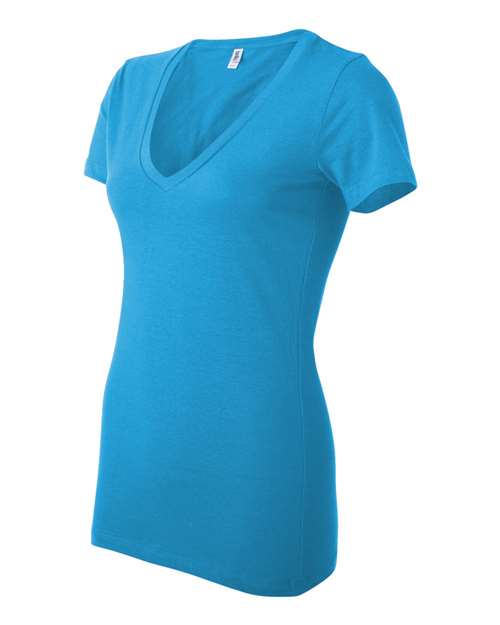 Women’s Jersey Deep V-Neck Tee | USA Decoration