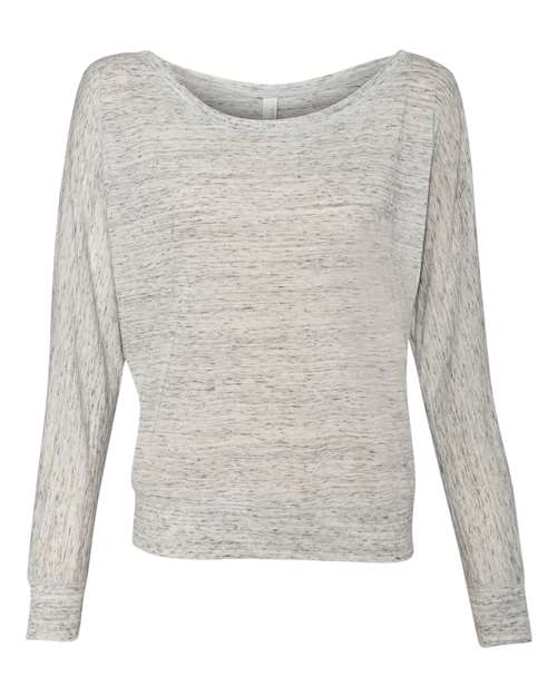 Women’s Flowy Off Shoulder Long Sleeve Tee | USA Decoration