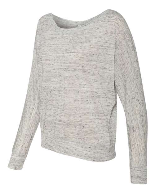 Women’s Flowy Off Shoulder Long Sleeve Tee | USA Decoration