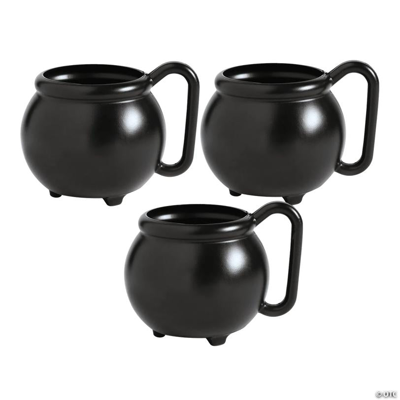 3 3/4" 12 oz. Cauldron BPA-Free Reusable Plastic Mugs - 12 Ct.
