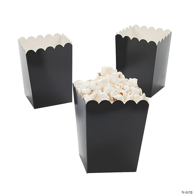 Mini Black Popcorn Boxes - 24 Pc. halloween