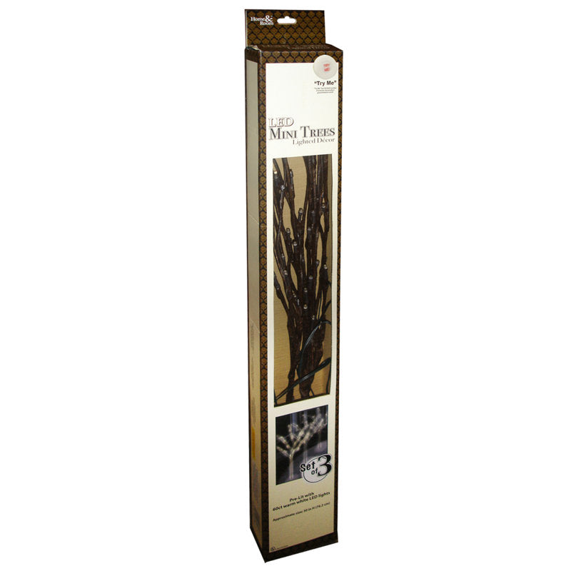 3 Ct LED Branch Trees