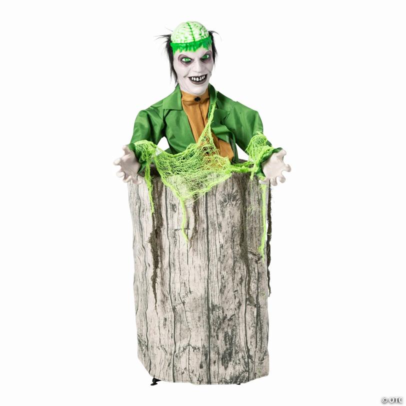 3 ft. Lifesize Creepy Man Jumping from Tree Animated Prop