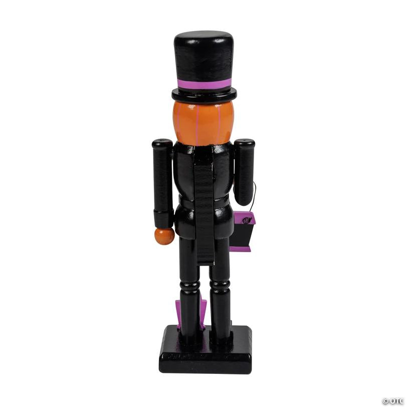 3" x 10" Halloween Jack-O’-Lantern Wooden Nutcracker Tabletop Decoration