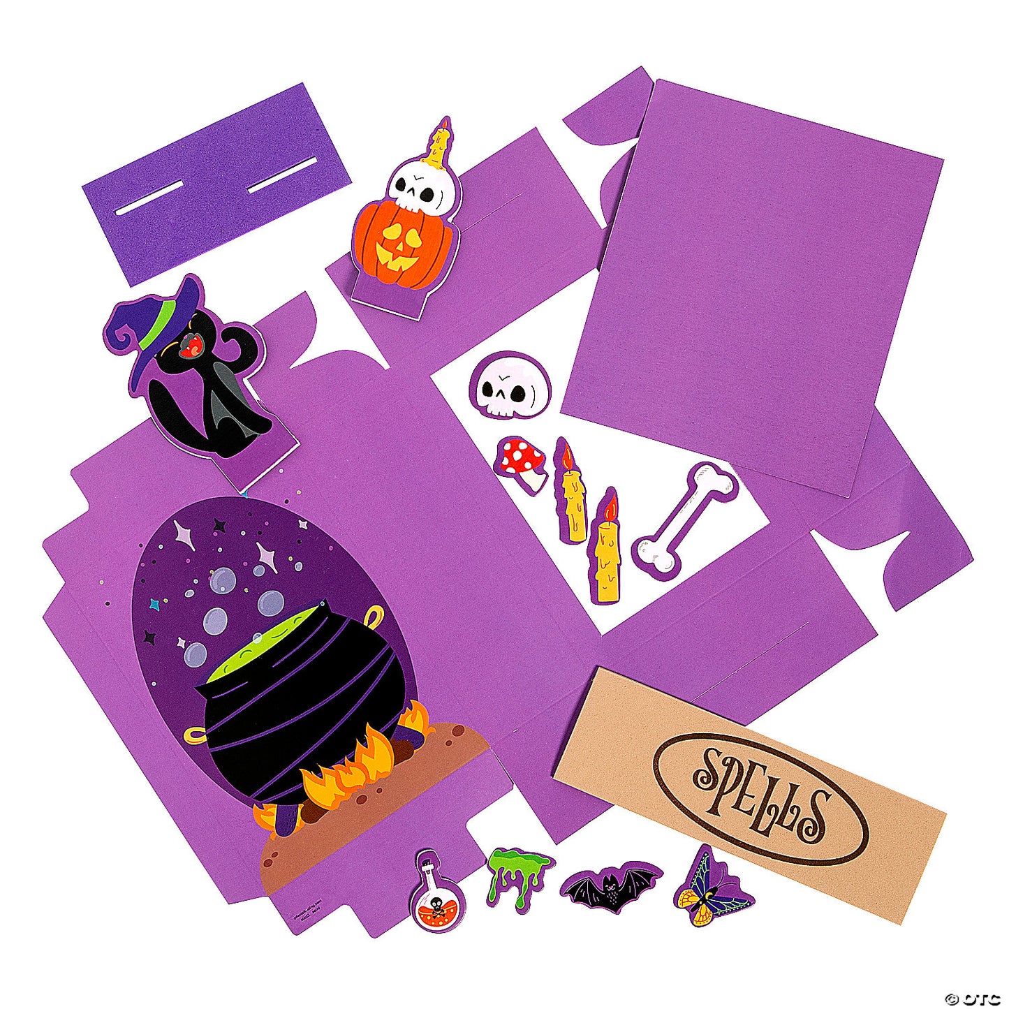 3D Halloween Spell Book Craft Kit - Makes 12 | USA Decoration®