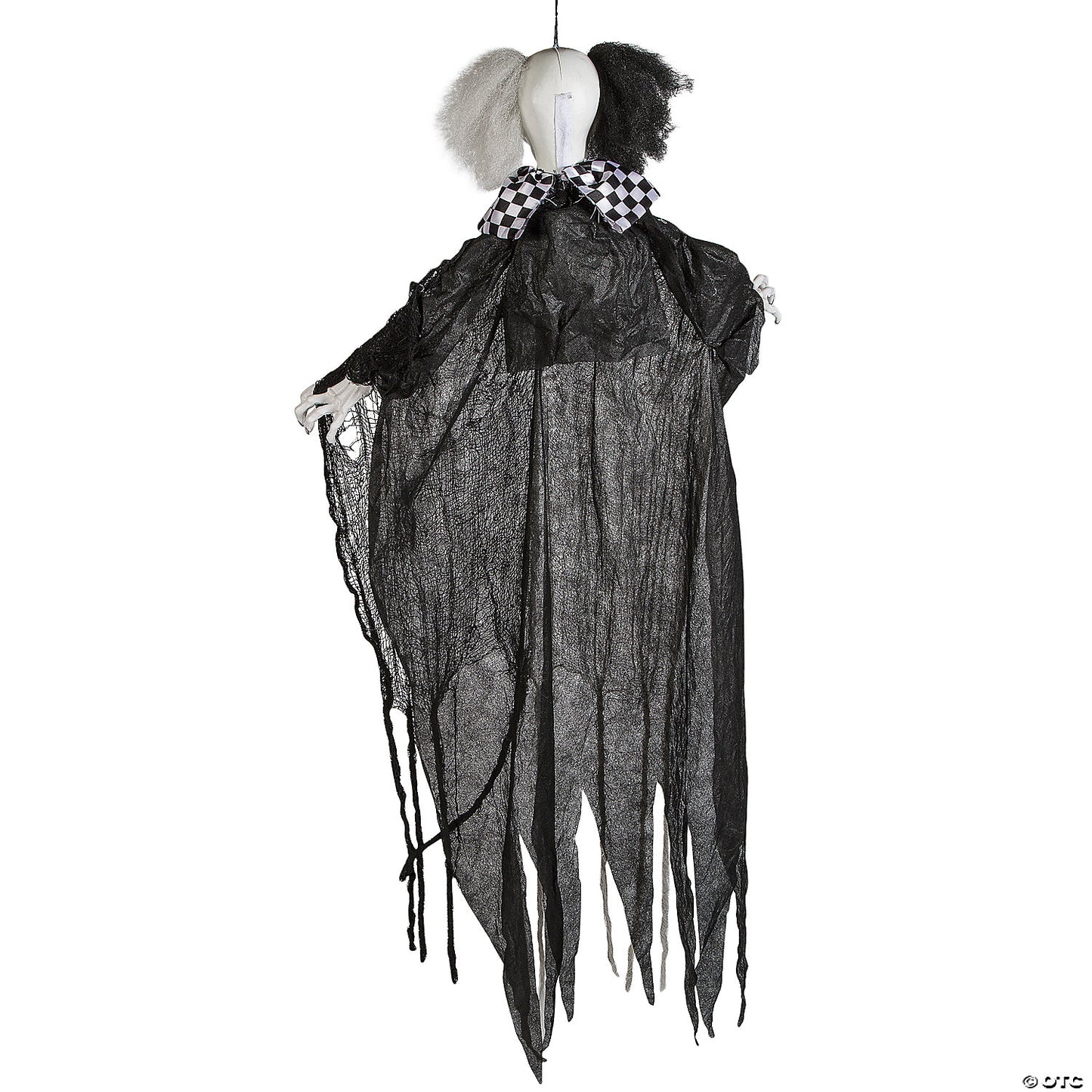 4 Ft. Hanging Black White Clown Animated Prop Halloween Decoration | USA Decoration®