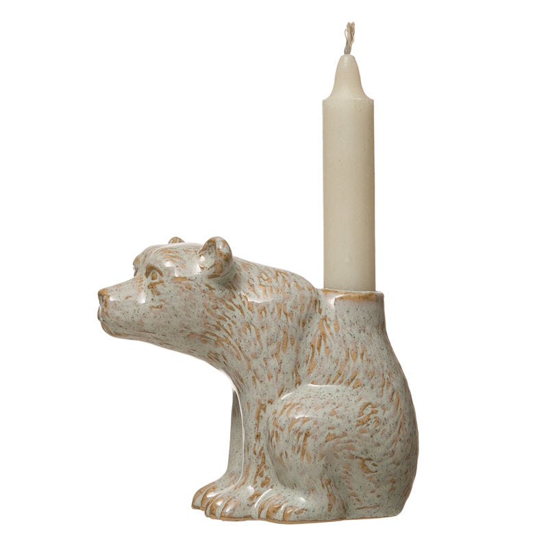 4.5'' H Stone Tabletop Candlestick