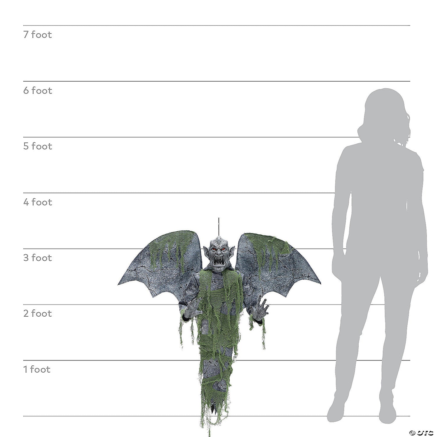 40" Hanging Gargoyle Prop Halloween Decoration | USA Decoration®