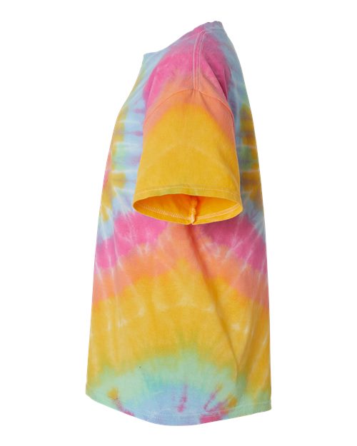 Youth Multi-Color Spiral Tie-Dyed T-Shirt | USA Decoration