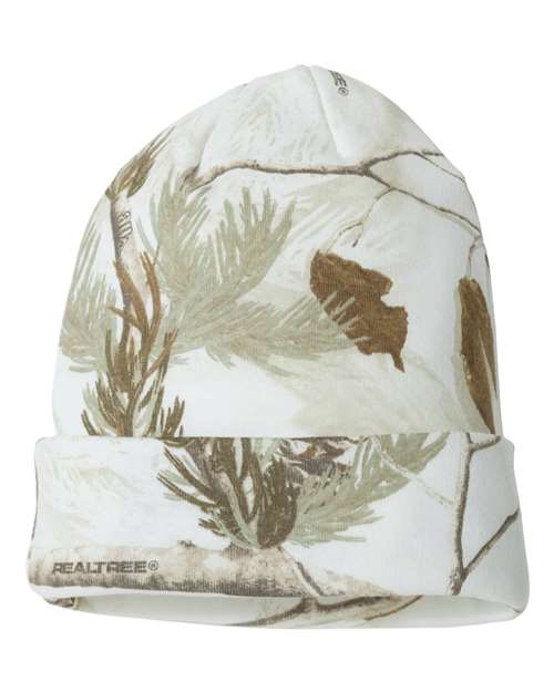 12" Licensed Camo Cuffed Beanie | USA Decoration