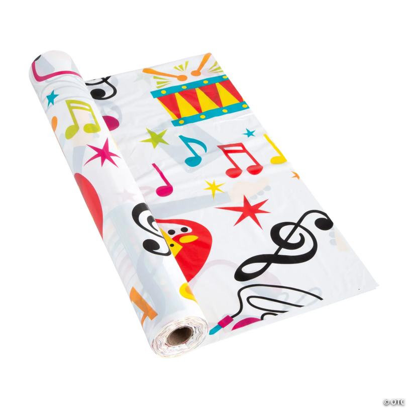 40" x 100 ft. Colorful Studio Plastic Tablecloth Roll | USA Decoration®