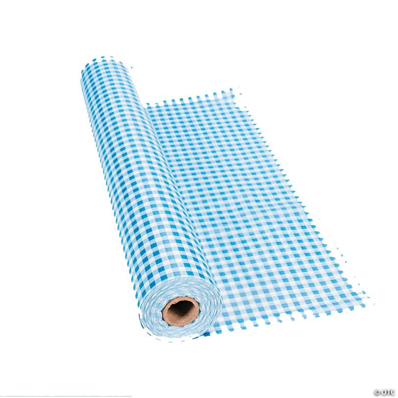 40" x 100 ft. Gingham Plastic Tablecloth Roll | USA Decoration®