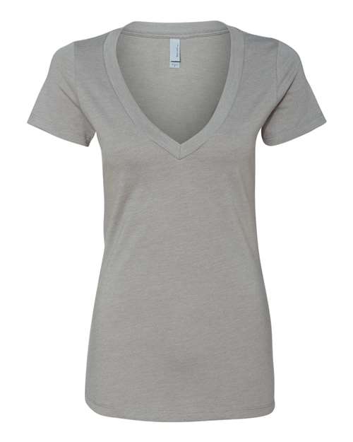 Women’s CVC Deep V-Neck T-Shirt | USA Decoration